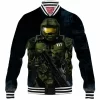 Game Baseball-Jacket, Halo Baseball-Jacket, Master Chief Baseball-Jacket