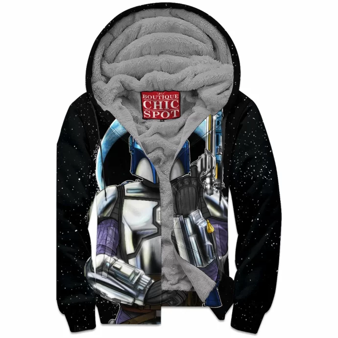 Jango Fett Zip Fleece Hoodie