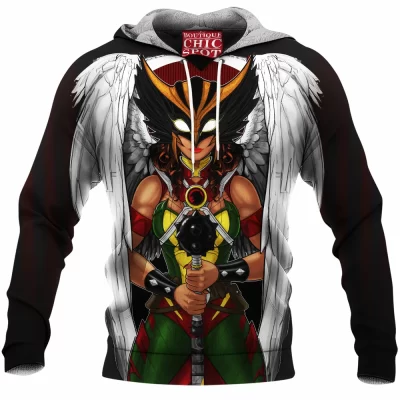 Comic Fleece-Hoodie, Hawkgirl Fleece-Hoodie