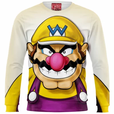 Game Zip Sweatshirt, Super Mario Zip Sweatshirt, Wario Zip Sweatshirt