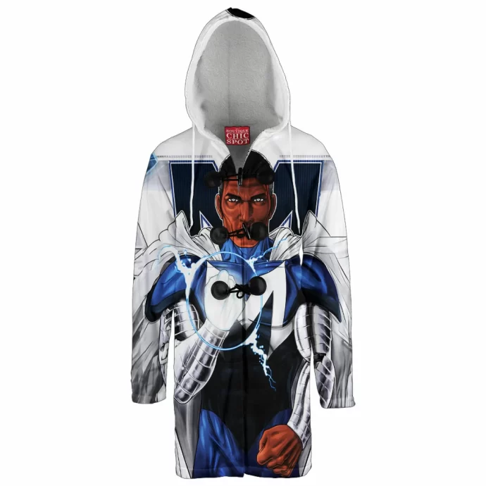 Blue Marvel Hooded Cloak Coat