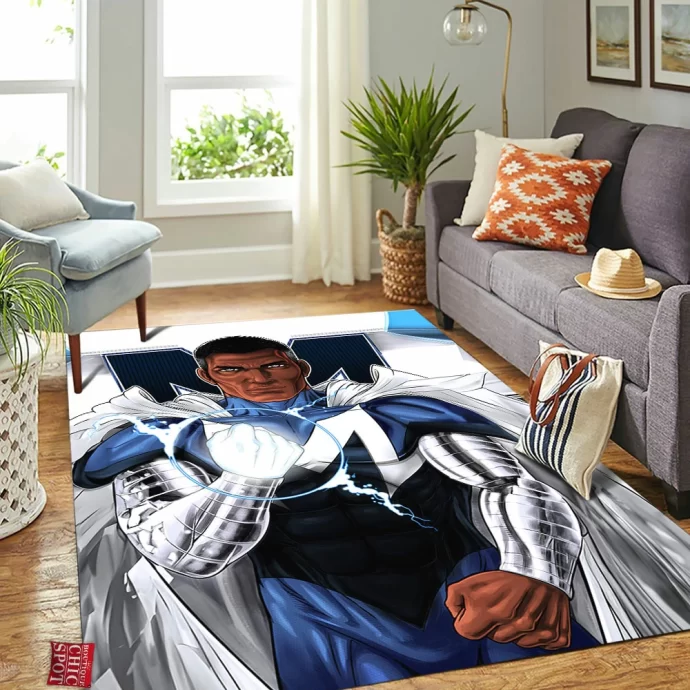 Blue Marvel Rectangle Rug