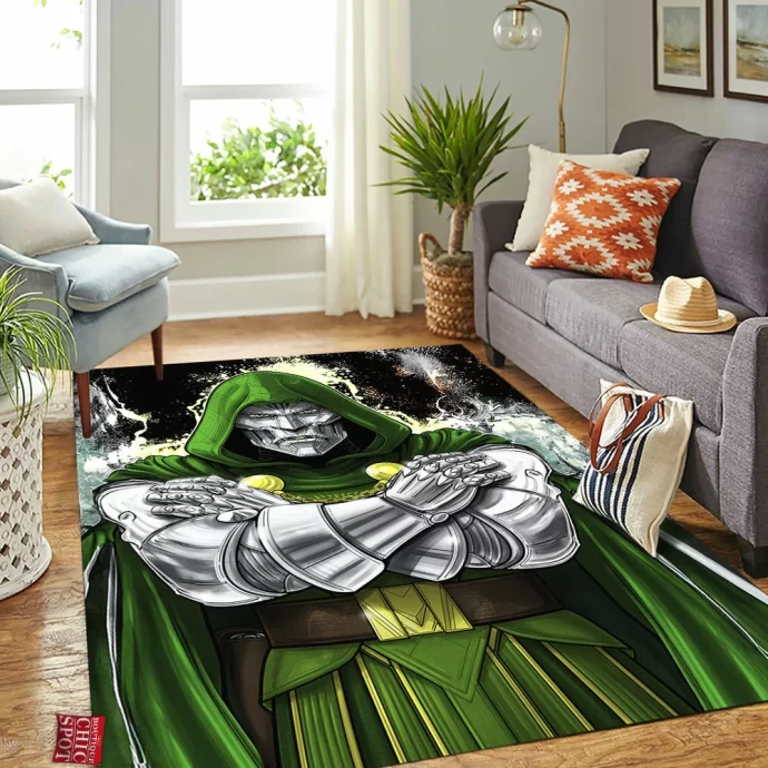 Dr Doom Rectangle Rug