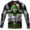 Comic Zip-Hoodie, Doctor Doom Zip-Hoodie, Dr Doom Zip-Hoodie