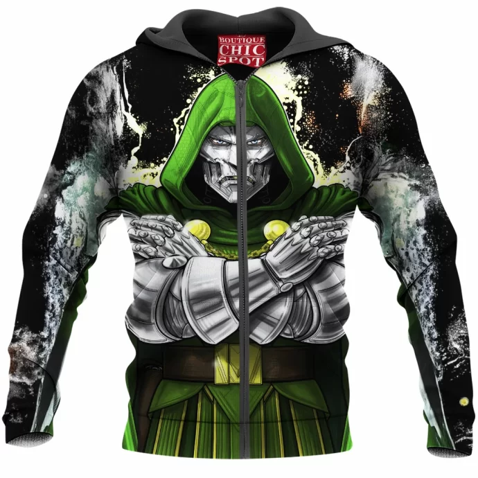 Dr Doom Zip Hoodie