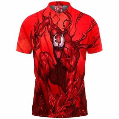 Carnage Polo Shirt, Comic Polo Shirt