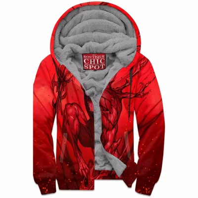 Carnage Zip-Fleece-Hoodie, Comic Zip-Fleece-Hoodie