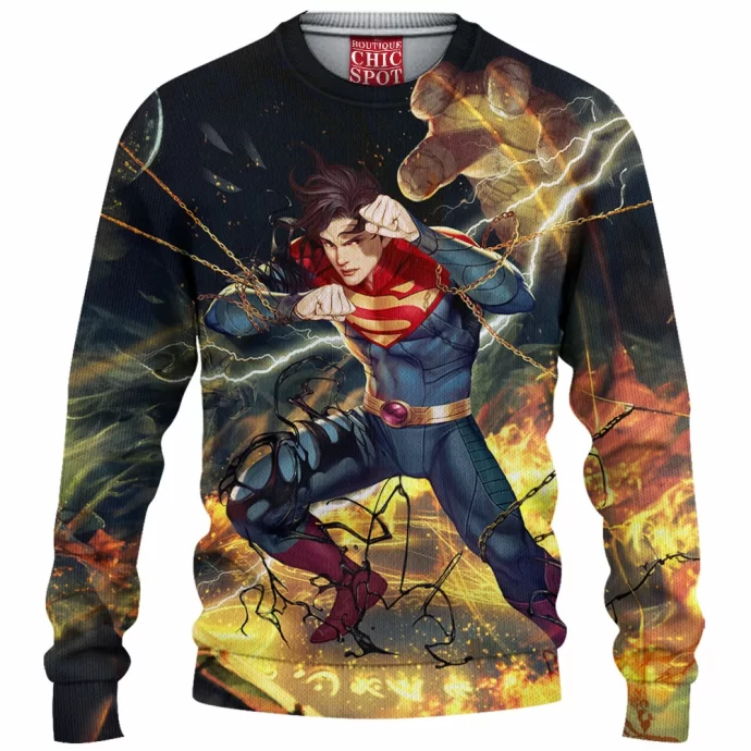 Son Of Kal El Superman Knitted Sweater