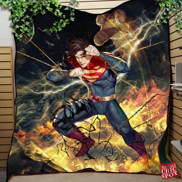 Son Of Kal El Superman Quilt Blanket