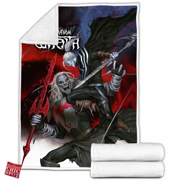 Knull Vs Wraith Fleece Blanket