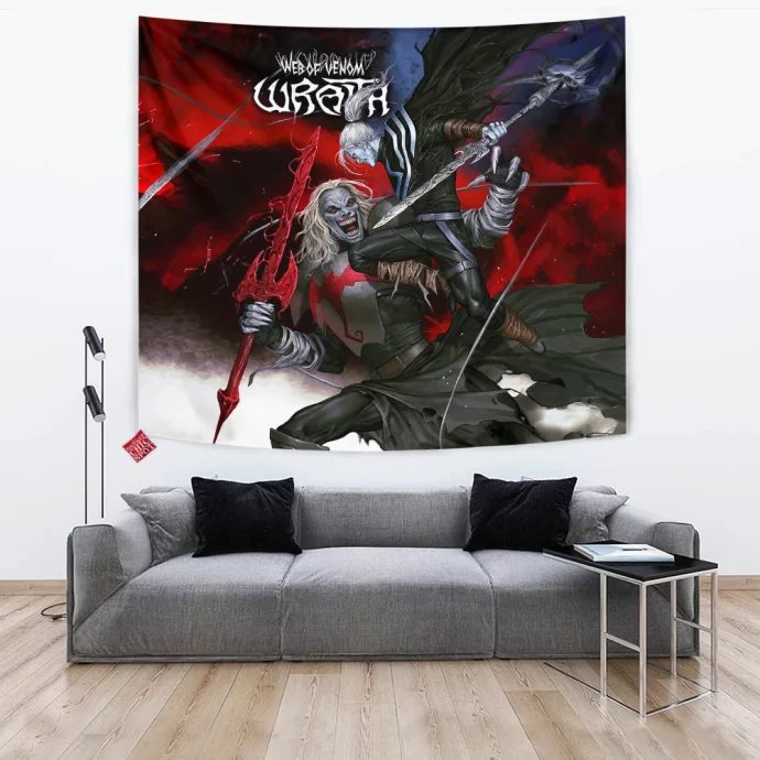 Knull Vs Wraith Tapestry