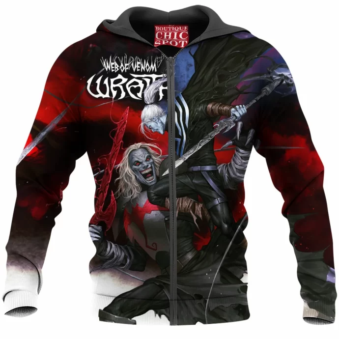 Knull Vs Wraith Zip Hoodie