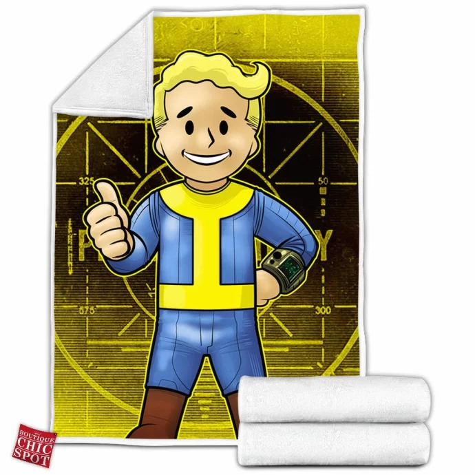 Vault Boy Fleece Blanket