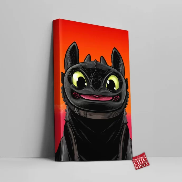 Toothless Canvas Wall Art