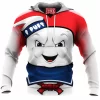 Ghostbusters Fleece-Hoodie, Horror Fleece-Hoodie, Stay Puft Marshmallow Man Fleece-Hoodie