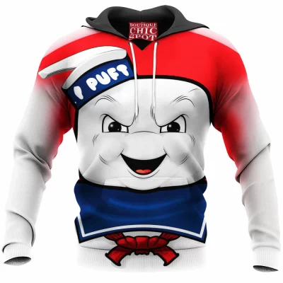 Ghostbusters Hoodie, Horror Hoodie, Stay Puft Marshmallow Man Hoodie