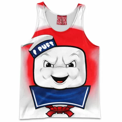 Ghostbusters Tank-Top, Horror Tank-Top, Stay Puft Marshmallow Man Tank-Top