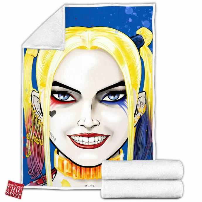 Harley Quinn Fleece Blanket