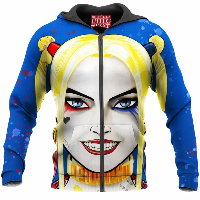 Harley Quinn Zip Hoodie