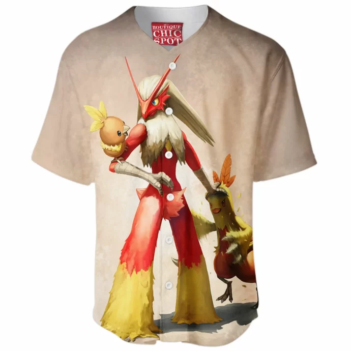 Torchic Combusken And Blaziken Baseball Jersey