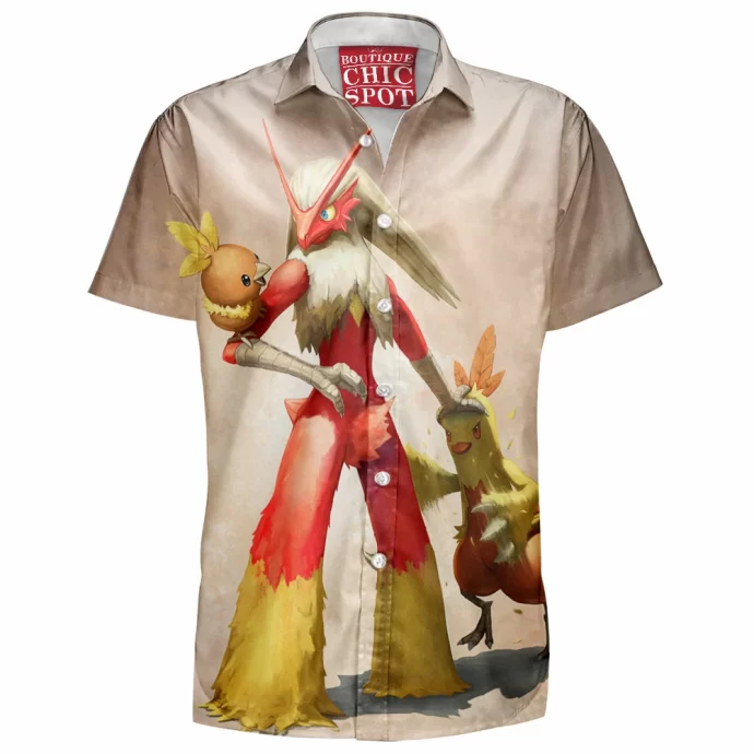 Torchic Combusken And Blaziken Hawaiian Shirt