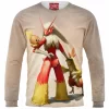 Pokemon Zip Sweatshirt, Anime Zip Sweatshirt, Blaziken Zip Sweatshirt, Torchic Zip Sweatshirt, Combusken Zip Sweatshirt