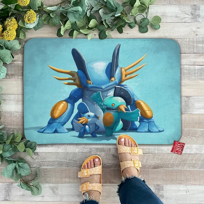 Mudkip Marshtomp And Swampert Doormat