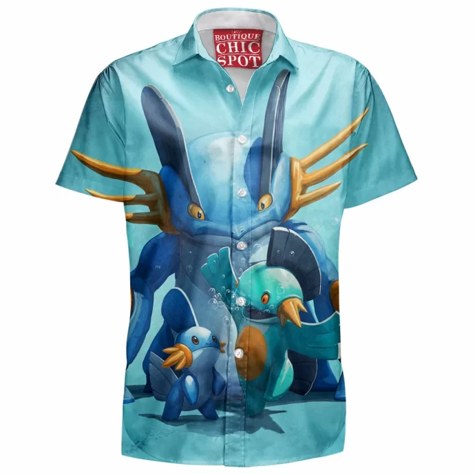 Mudkip Marshtomp And Swampert Hawaiian Shirt