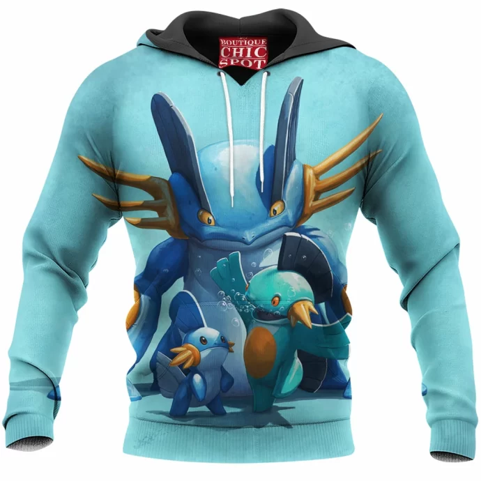 Mudkip Marshtomp And Swampert Hoodie