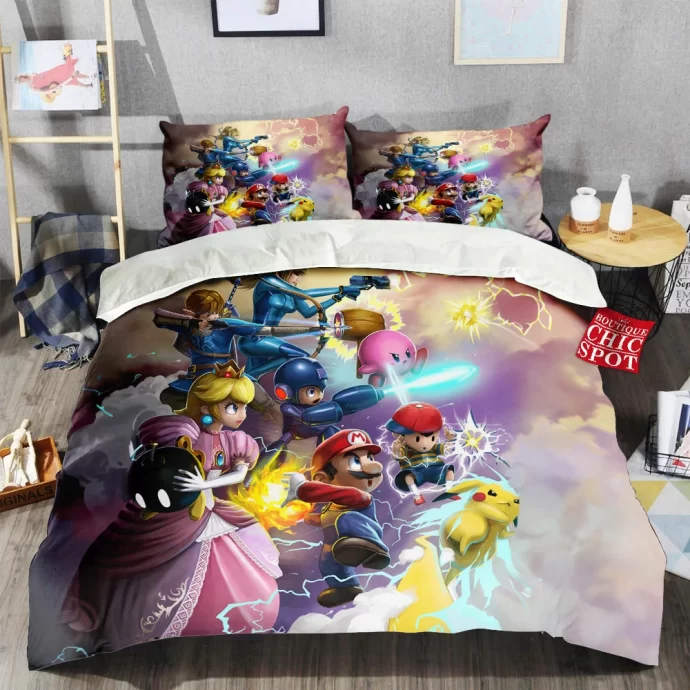 Mario Smash Bros Bedding Set