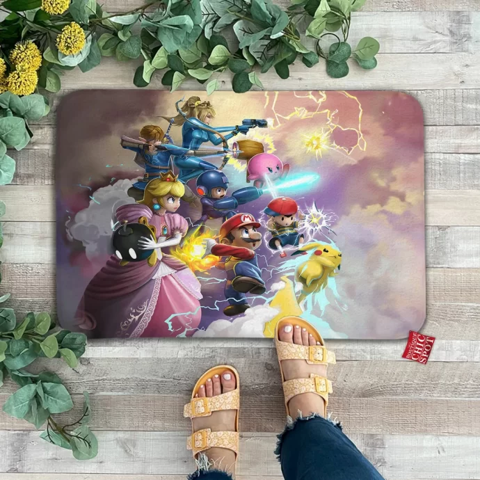 Mario Smash Bros Doormat