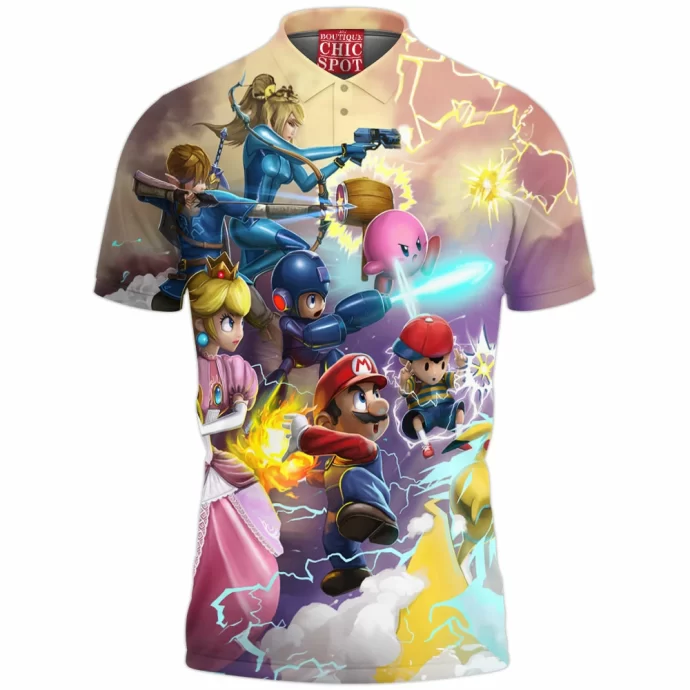 Mario Smash Bros Polo Shirt