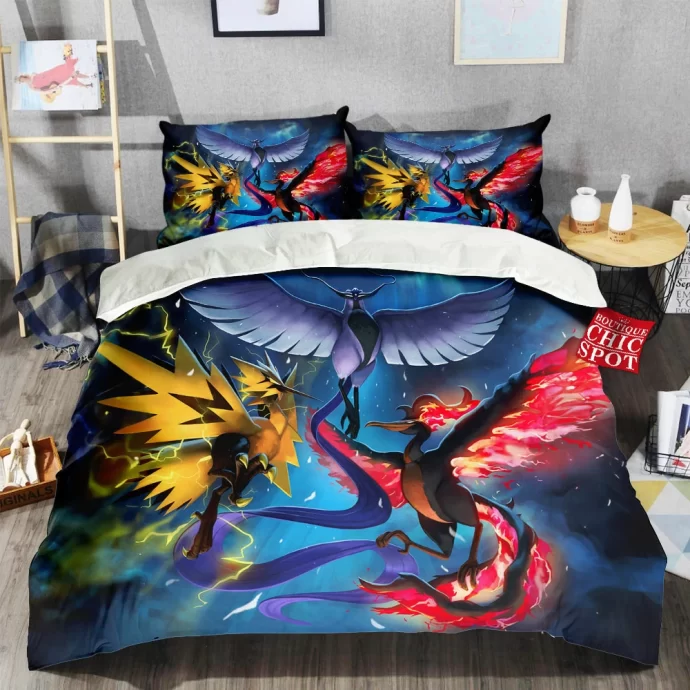 Icuno Zapdos Moltres Bedding Set