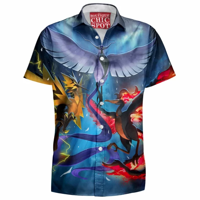 Icuno Zapdos Moltres Hawaiian Shirt