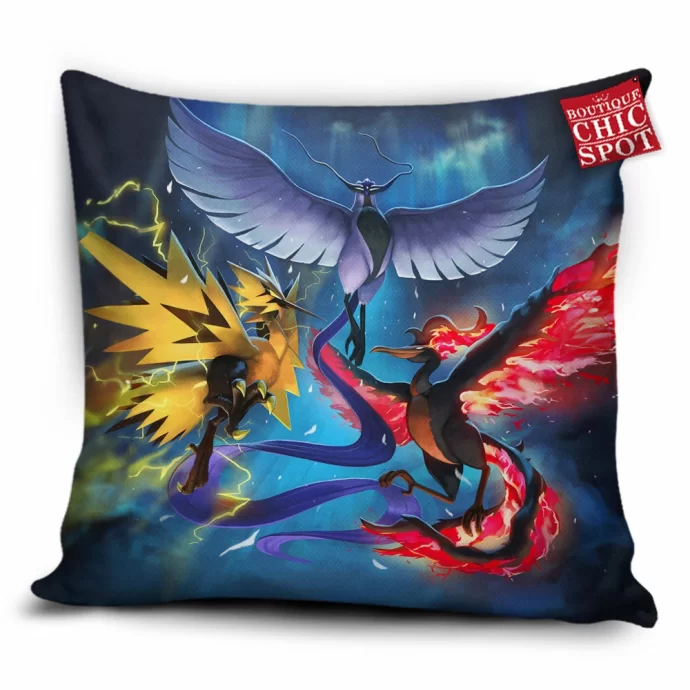 Icuno Zapdos Moltres Pillow Cover