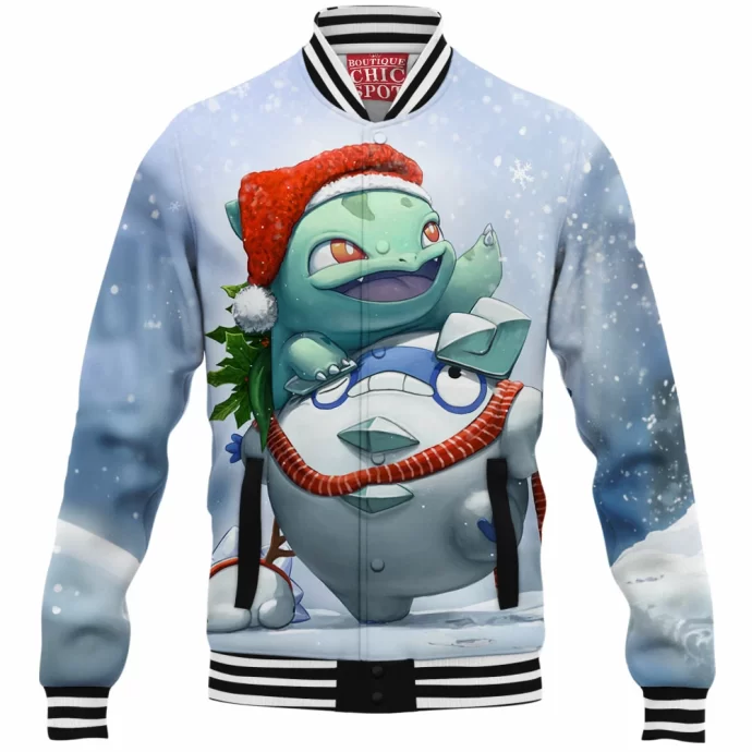 Bulbasaur Christmas Baseball Jacket