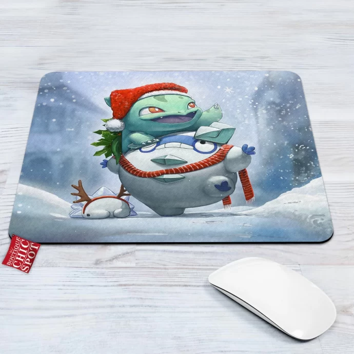 Bulbasaur Christmas Mouse Pad