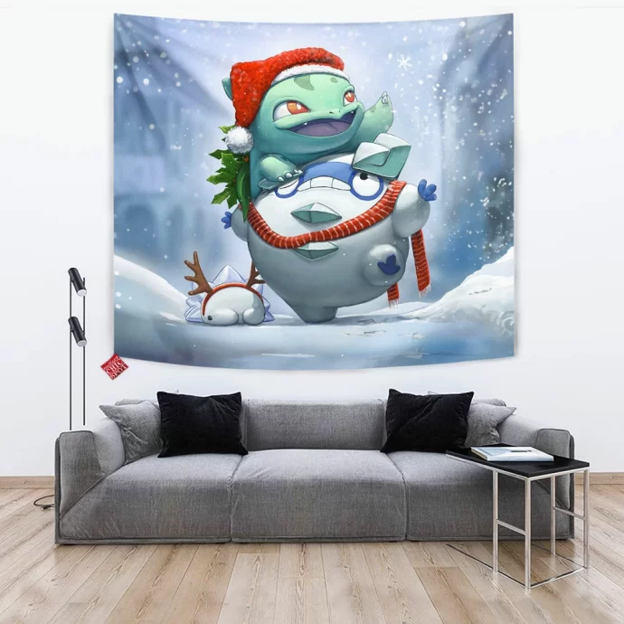 Bulbasaur Christmas Tapestry