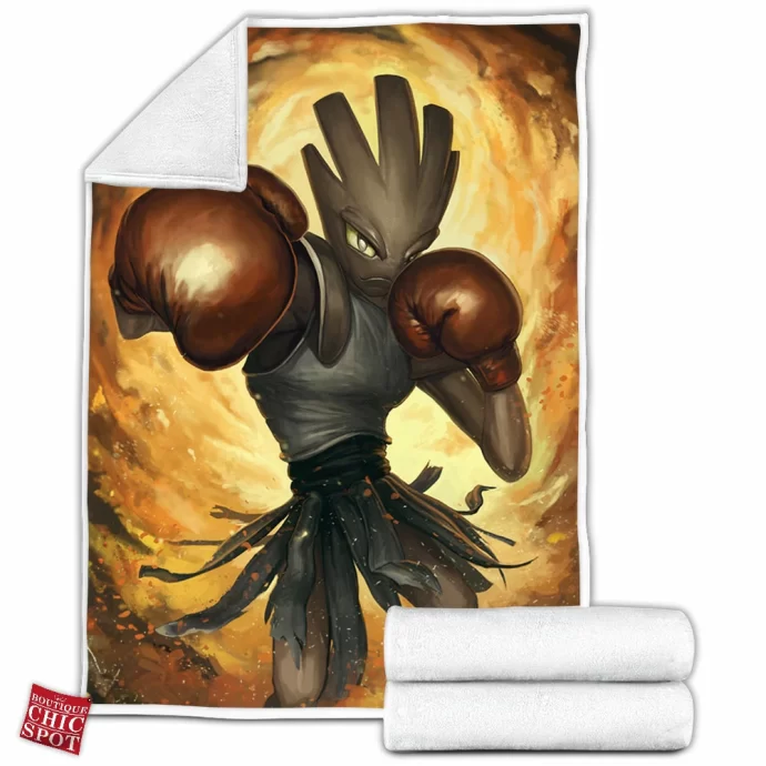 Hitmonchan Fleece Blanket