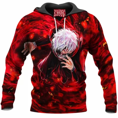 Anime Hoodie, Ken Kaneki Hoodie, Tokyo Ghoul Hoodie