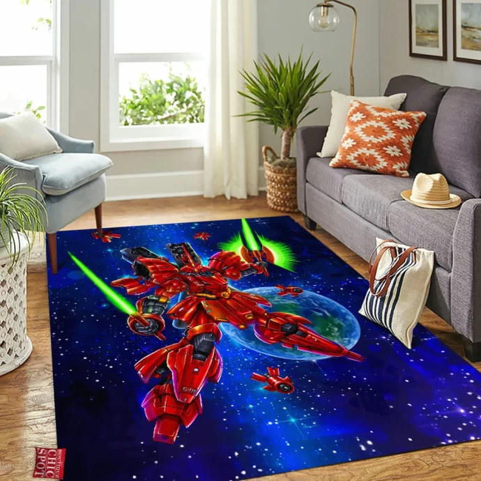 Msn-04 Sazabi The Gundam Rectangle Rug