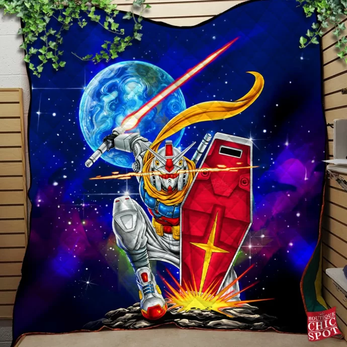 Rx-zeromaru The Gundam Quilt Blanket