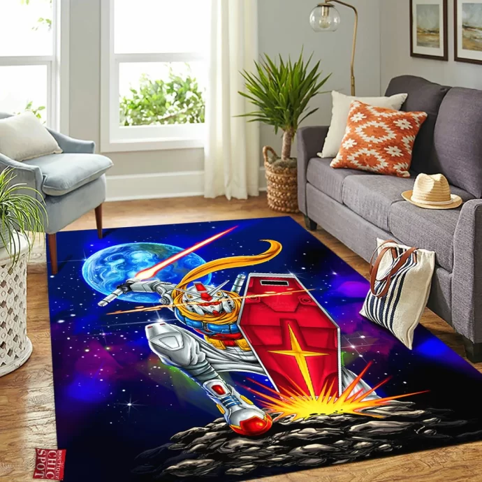 Rx-zeromaru The Gundam Rectangle Rug