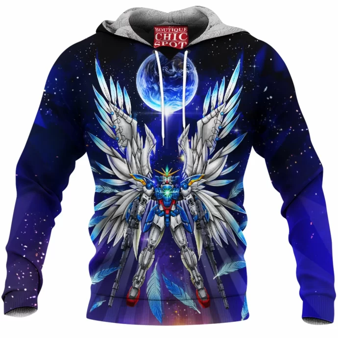 Wing Gundam Zero Fleece Hoodie