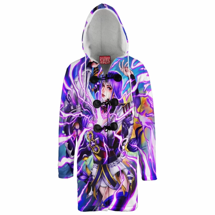 Raiden Shogun Hooded Cloak Coat