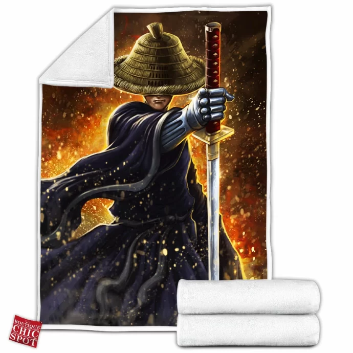 Straw Hat Samurai Fleece Blanket