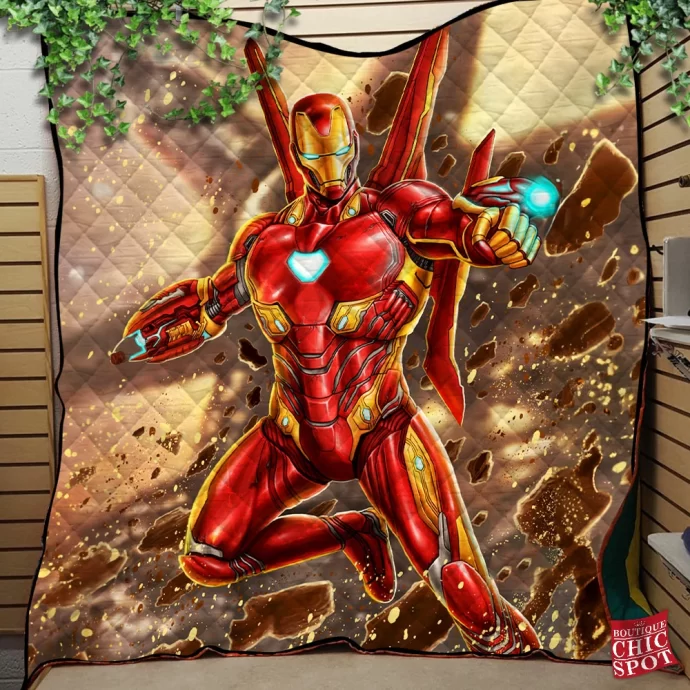 Iron Man Quilt Blanket