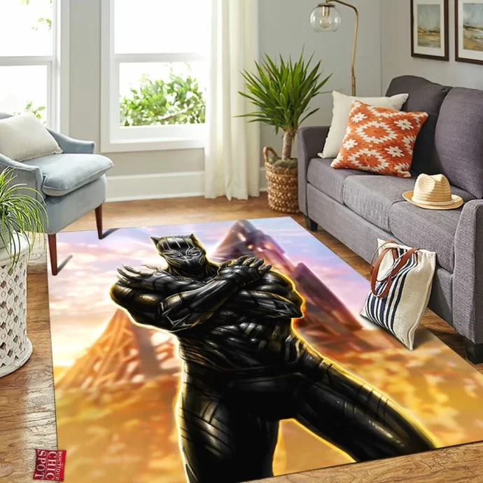 Black Panther Rectangle Rug