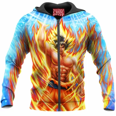Goku Zip-Hoodie, Anime Zip-Hoodie, Dragon Ball Zip-Hoodie