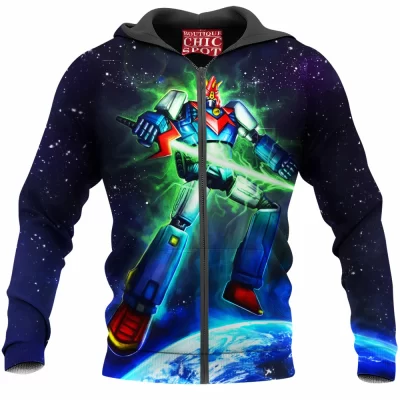 Anime Zip-Hoodie, Voltes V Zip-Hoodie